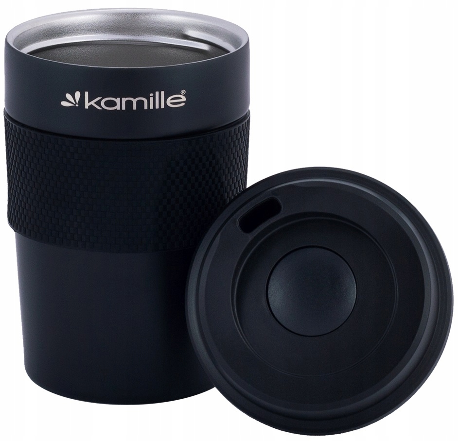 KUBEK TERMICZNY STALOWY POD KAWIARKĘ TERMOS KAWA 480 ml Marka Kamille