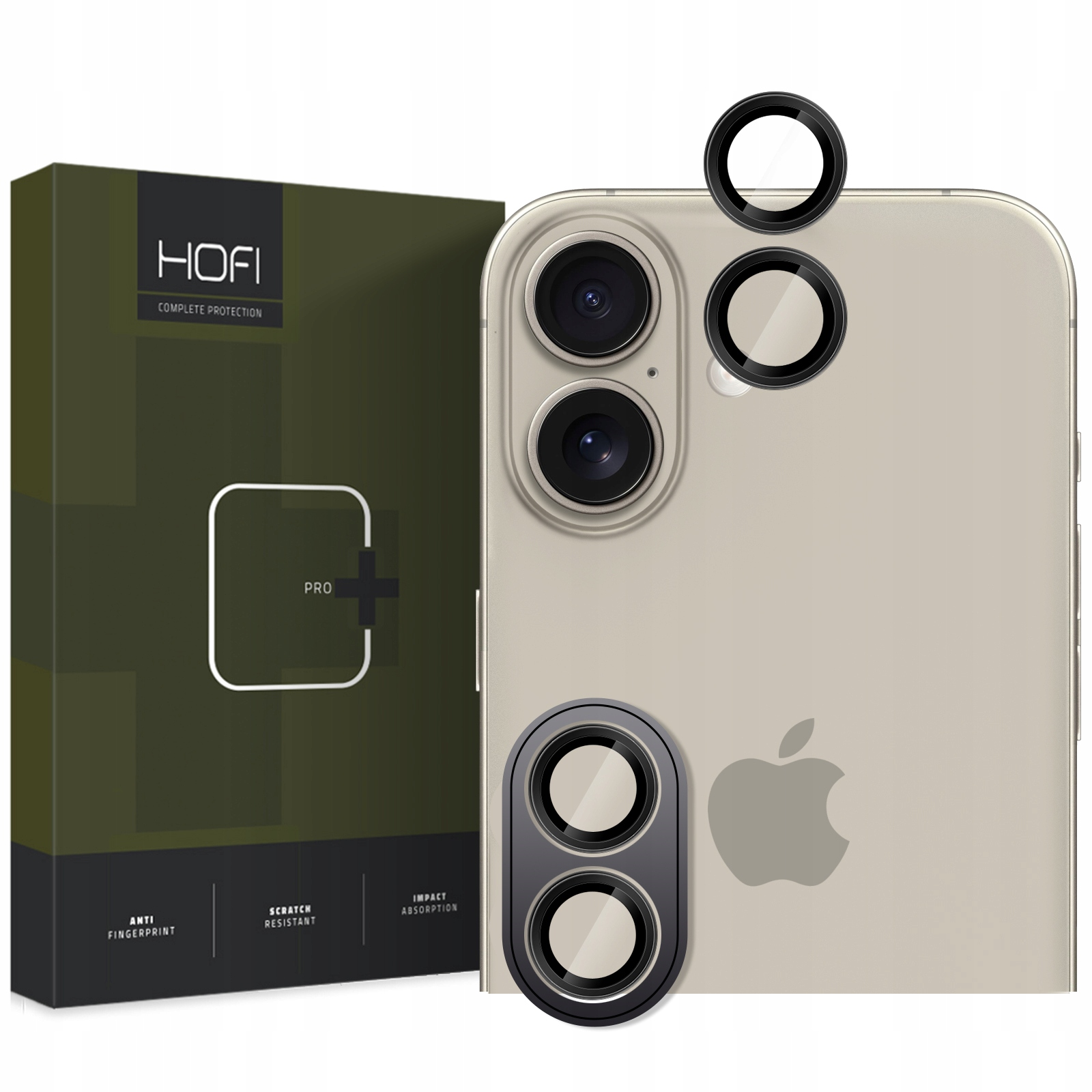 Osłona Aparatu Hofi Camring Pro+ iPhone 16 16 Plus 17 Black Hofi