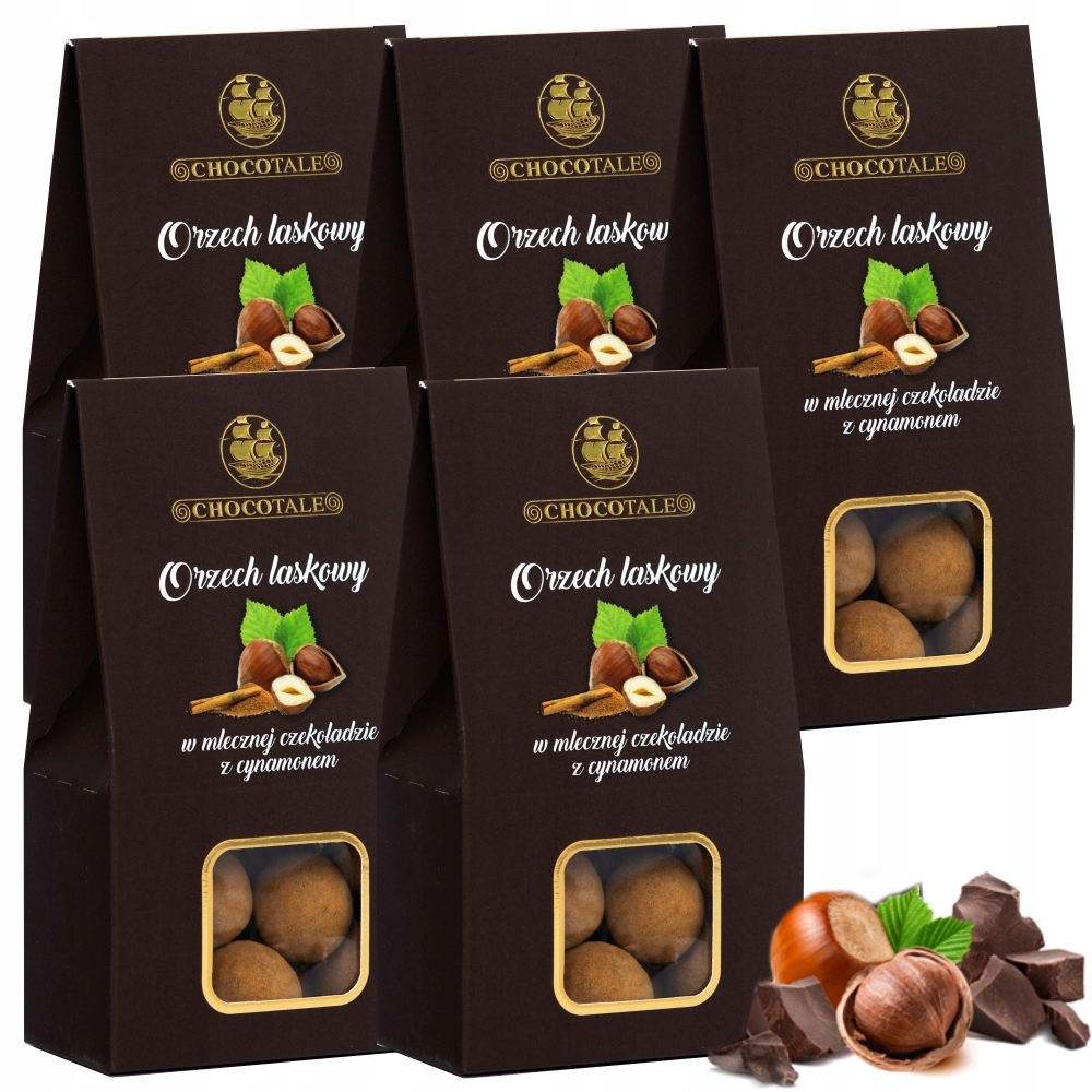 5X Mléčná Lískové Ořechy Se Skořicí Chocotale 100G