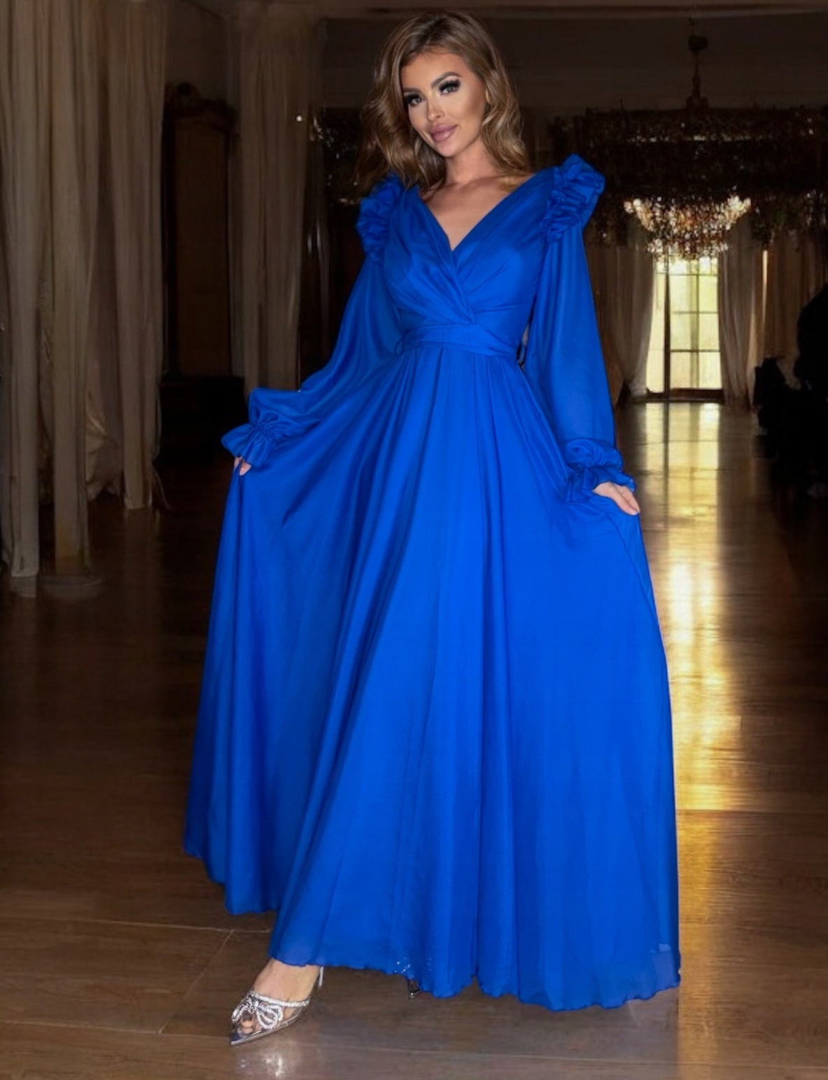 Šaty Na Svatební Hostinu Dolly Dlouhá Chabrová 40 L