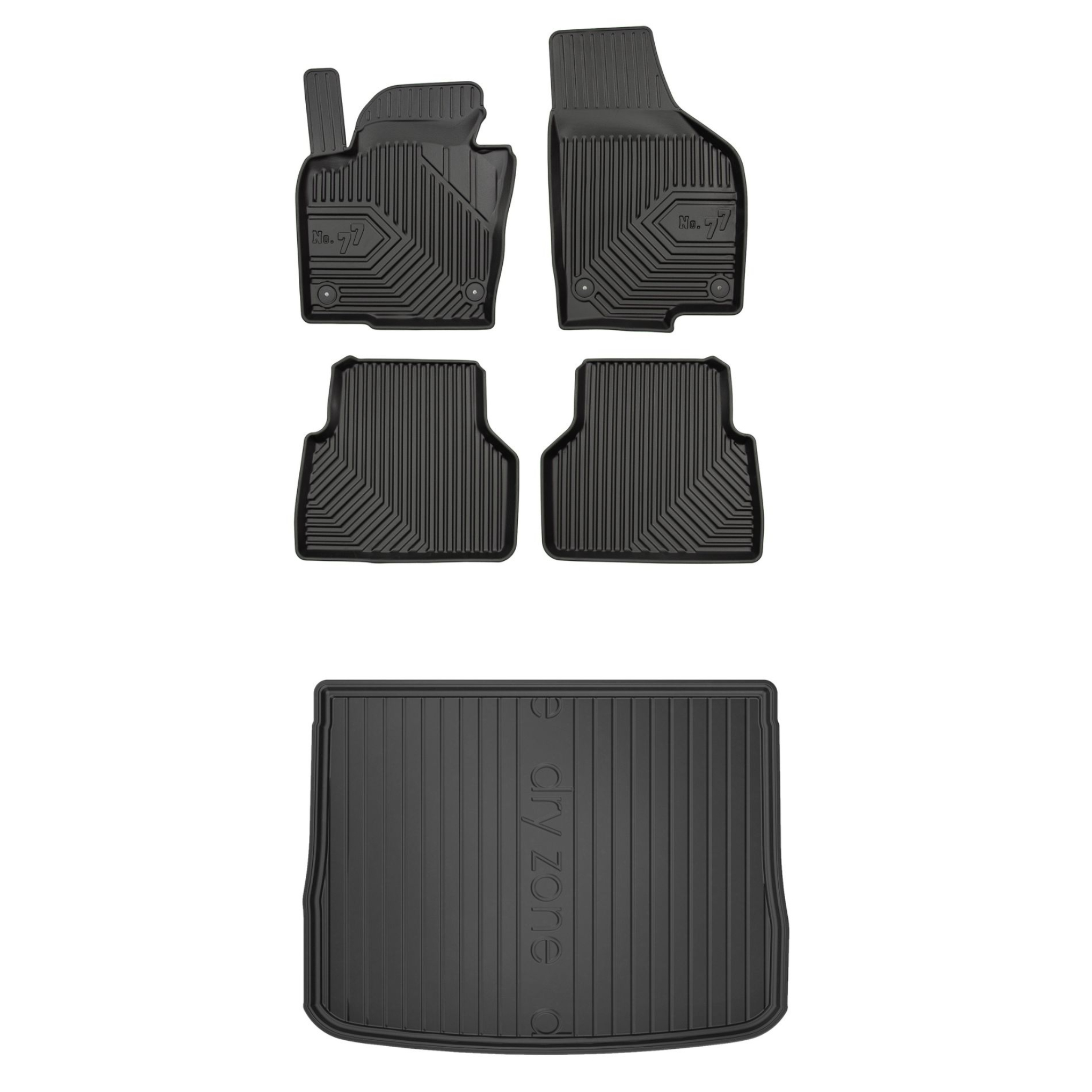 Sada gumových kobercov a rohoží pre Vw Tiguan I 07-16