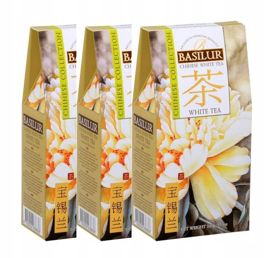 Basilur Chinese Collection herbata biała White Tea 3x100g liść