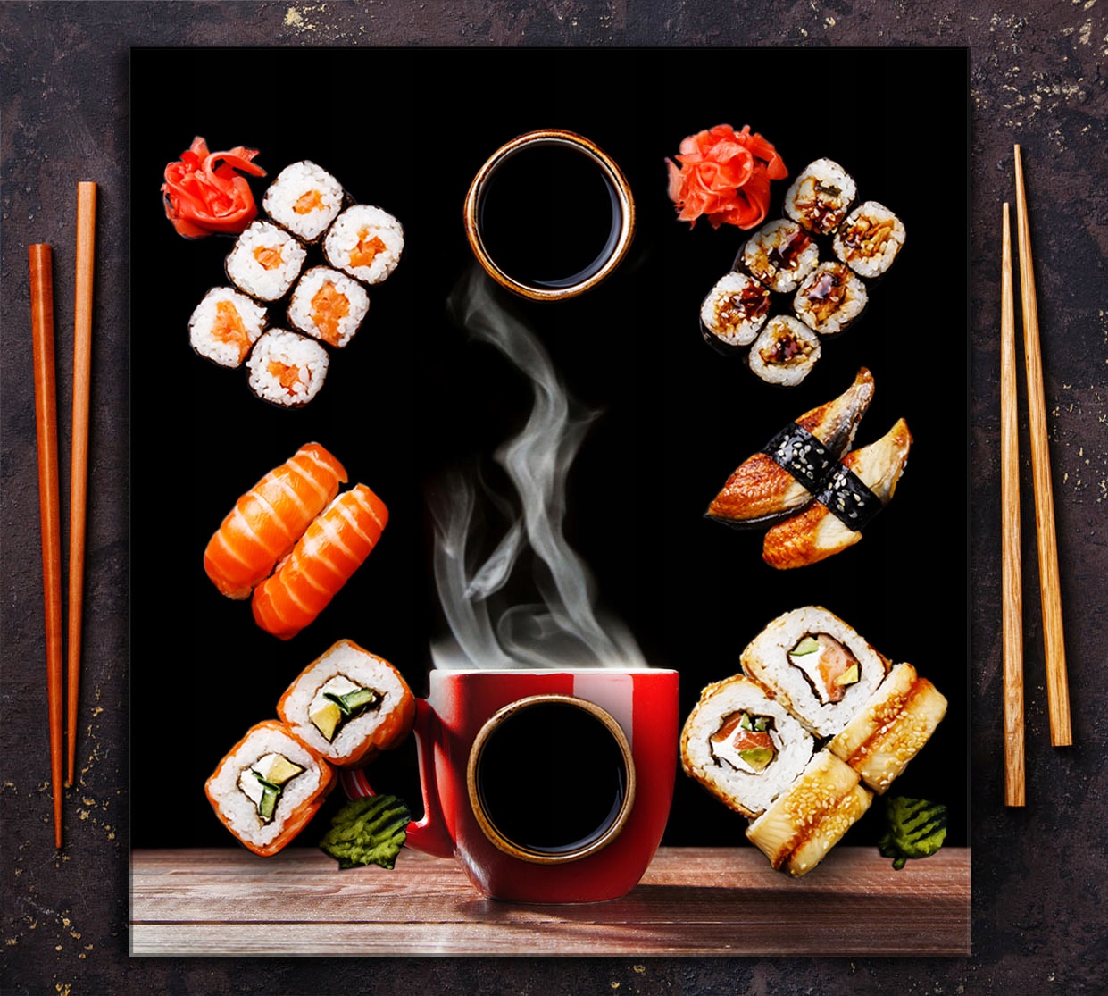 7w1 SZKLANA PŁYTA OCHRONNA PANEL KLEJ 60x65 KAWA Marka TMK ArtDeko