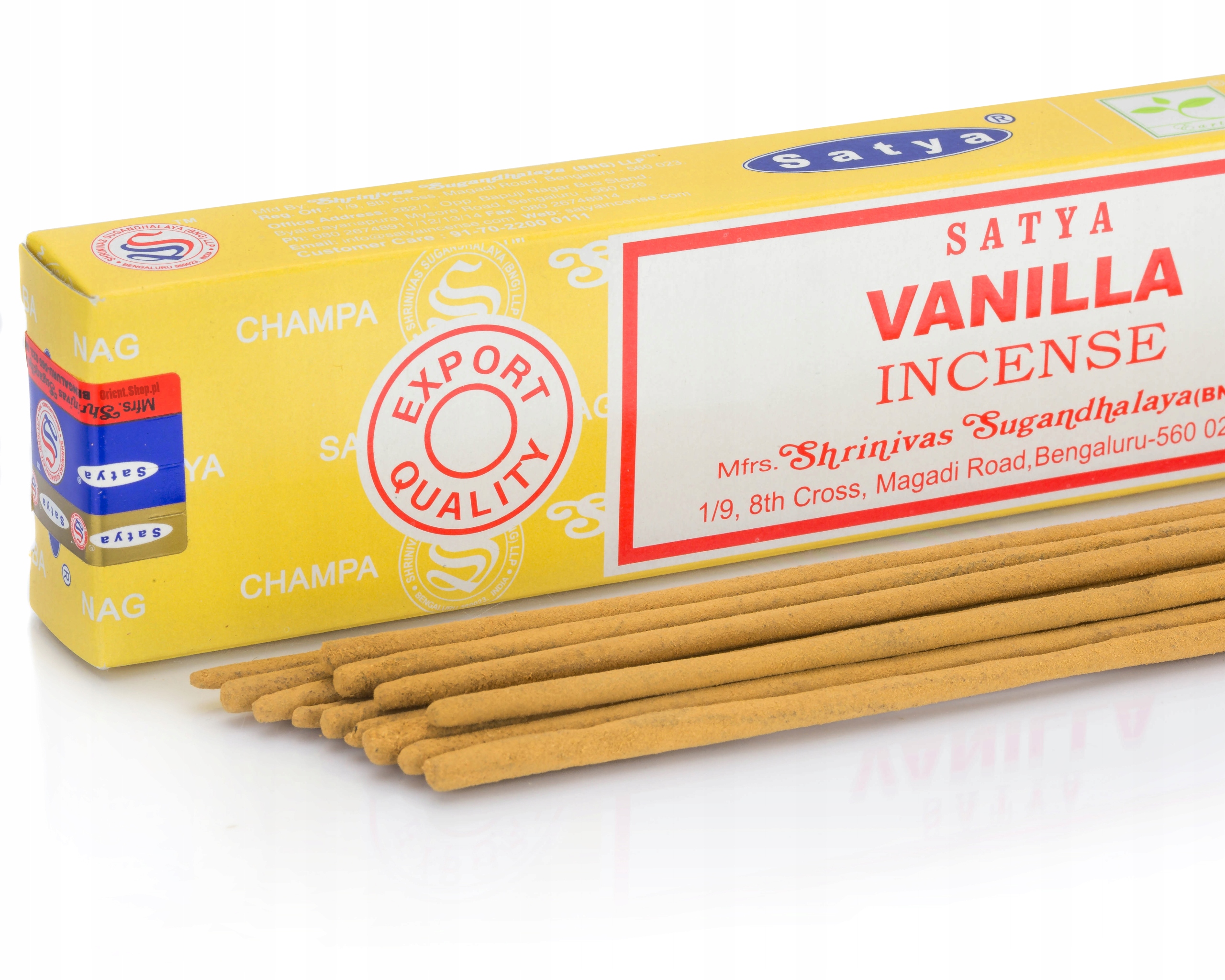 NAG CHAMPA kadzidełka PYŁKOWE SATYA 15g Vanilia