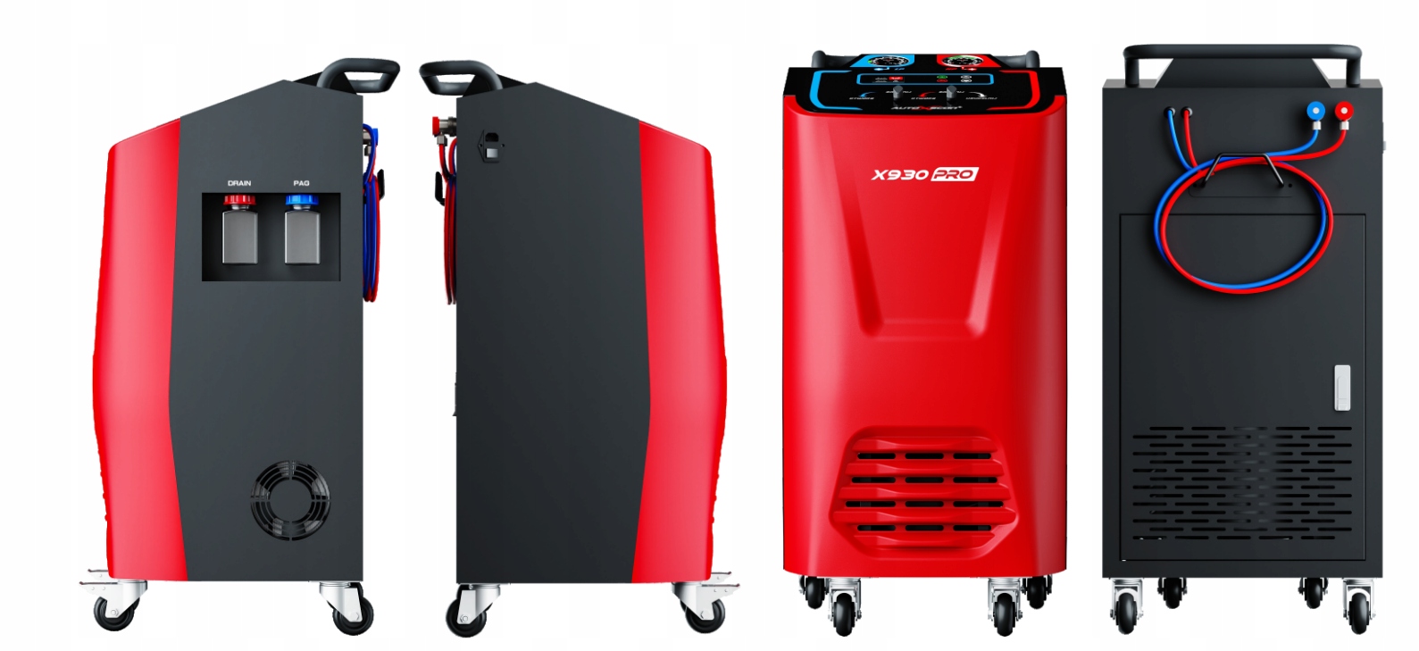 STACJA SERWISU KLIMATYZACJI AUTOSCAN X930PRO R134a lub R1234yf JĘZYK POLSKI Cechy dodatkowe wyświetlacz