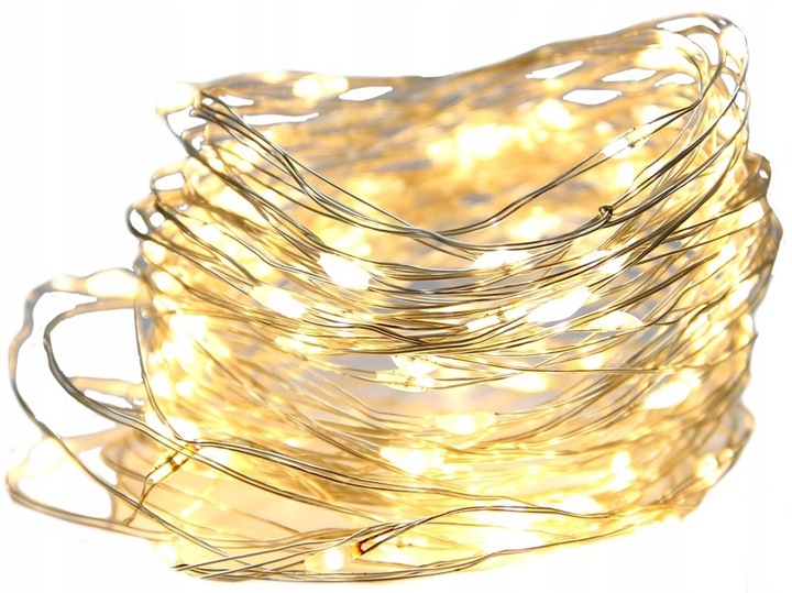 

Lampki na Druciku 50 Led girlanda 5m Ciepłe B.