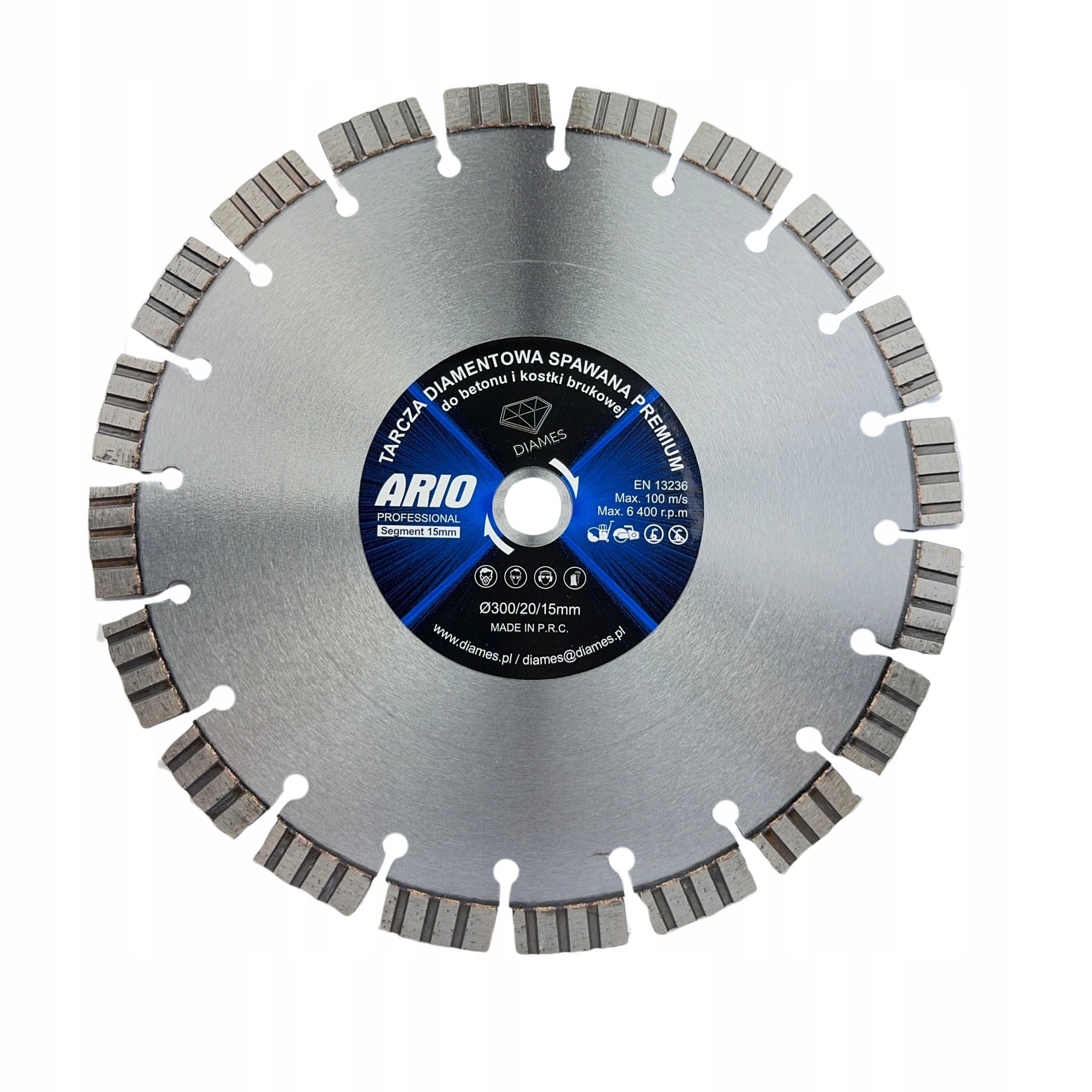 Diamantový Kotouč Diames Ario 300 20 MM Vyztužený Beton, Dlažba, Beton