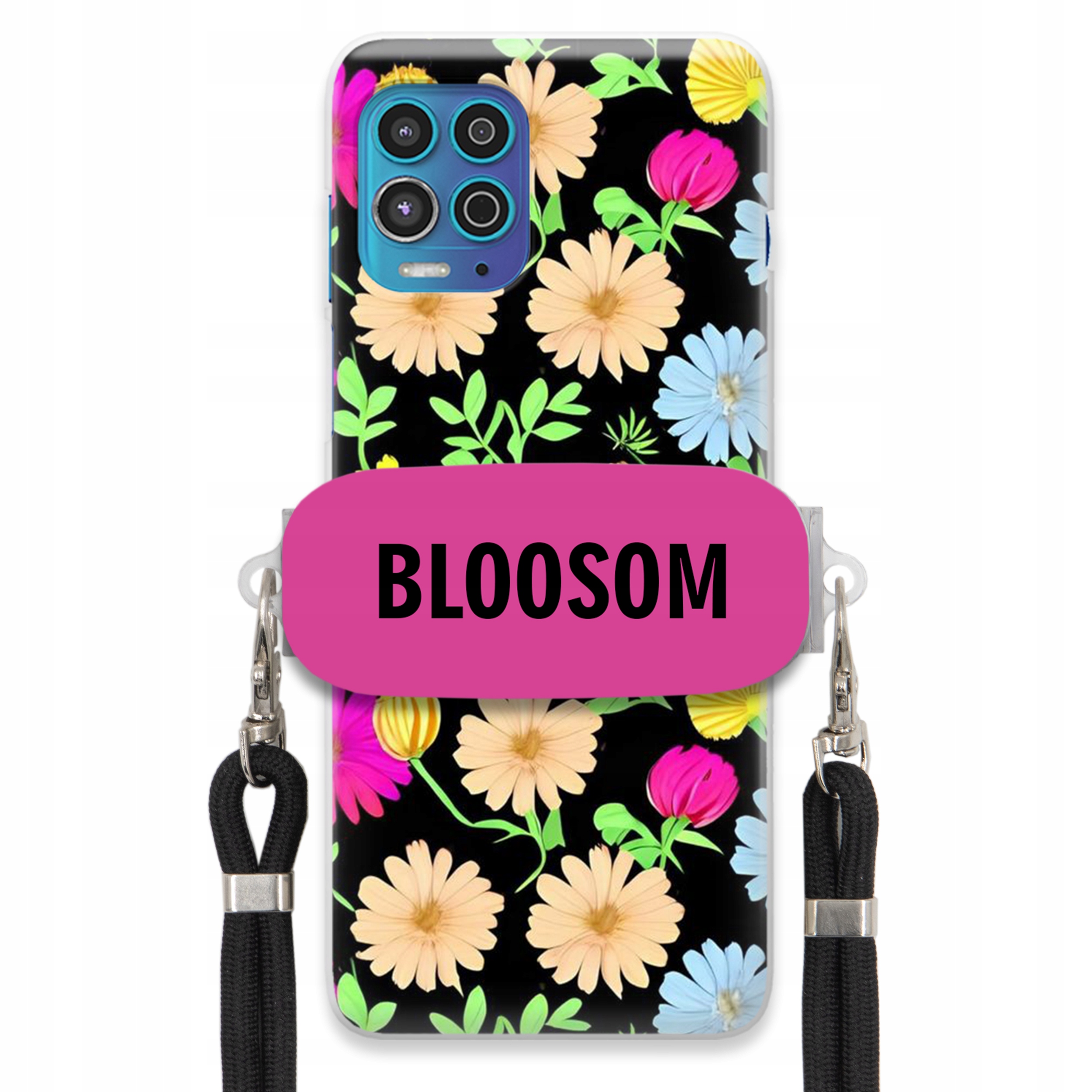 Puzdro Držiak Crossbody Pre Motorola G100 Puzdro Case Kvety Bloosom Flower