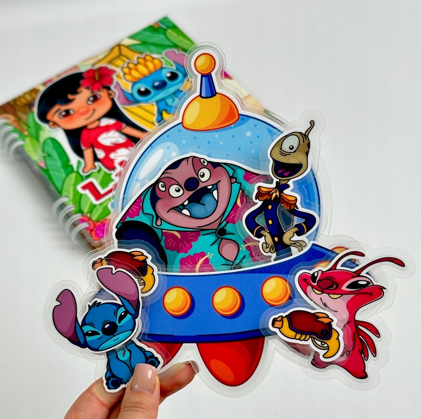 Lilo a Stitch hrají knihu na suchý zip