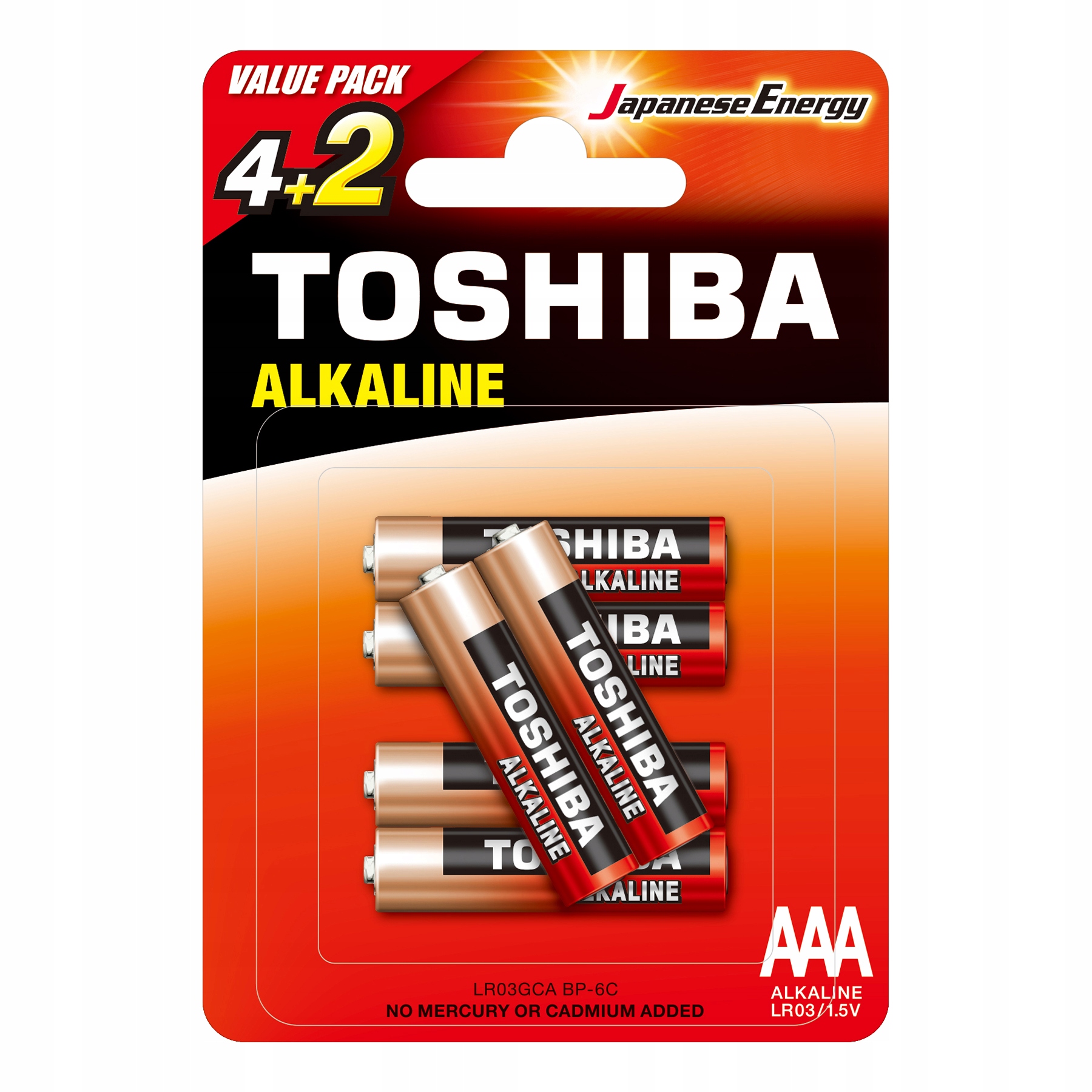 

Baterie Alkaliczne Toshiba Paluszki LR03 Aaa 6szt