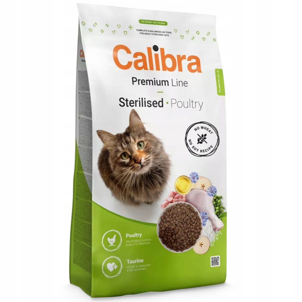 Calibra Cat Premium Sterilised 10 kg – suché krmivo pro sterilizované kočky