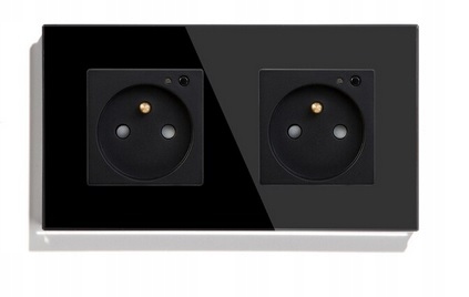 Elektrická Zásuvka Wifi Skleněná Kontakt Tuya 2K