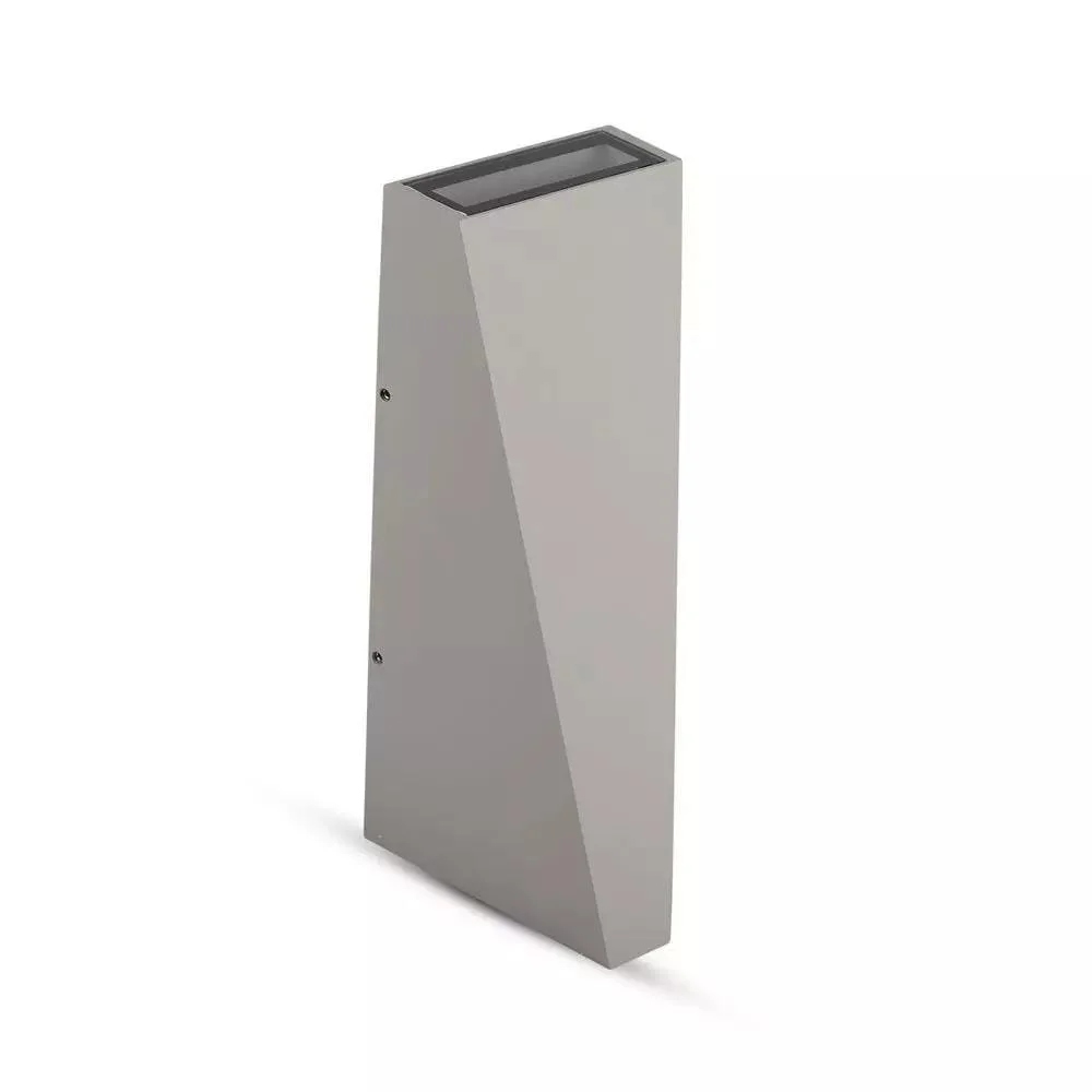 Led nástenné svietidlo V-tac 6W sivé IP65 3000K teplé 450lm