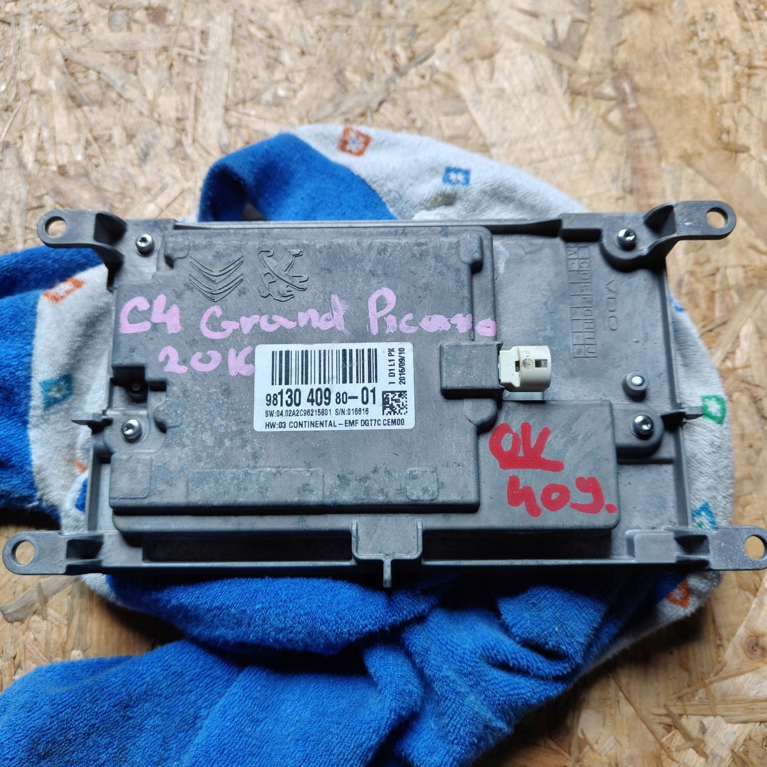 display Citroen C4 II Picasso 9813040980