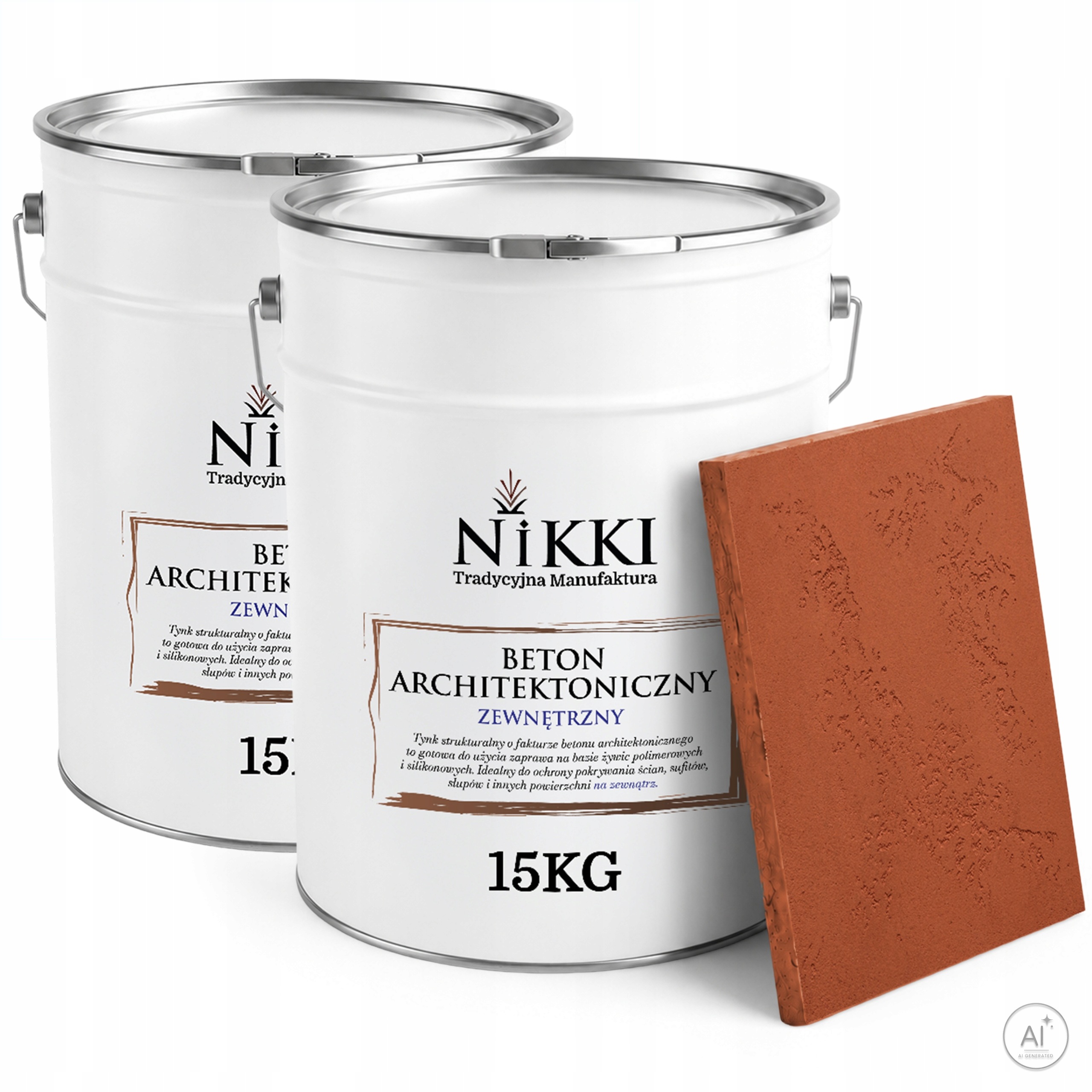 Fasádní omítka s konstrukcí Betonu Vnější 10 m2 2 x 15 kg Rdzawy F336