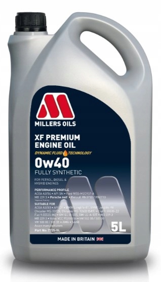 MILLERS OILS XF PREMIUM 0W40 5L