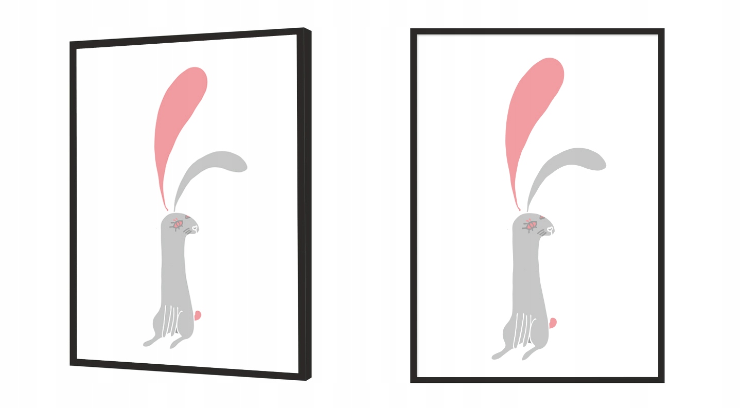 OBRAZ PLAKAT W RAMIE 33x43 cm Króliczek PD108 Bohater / Bajka Inny