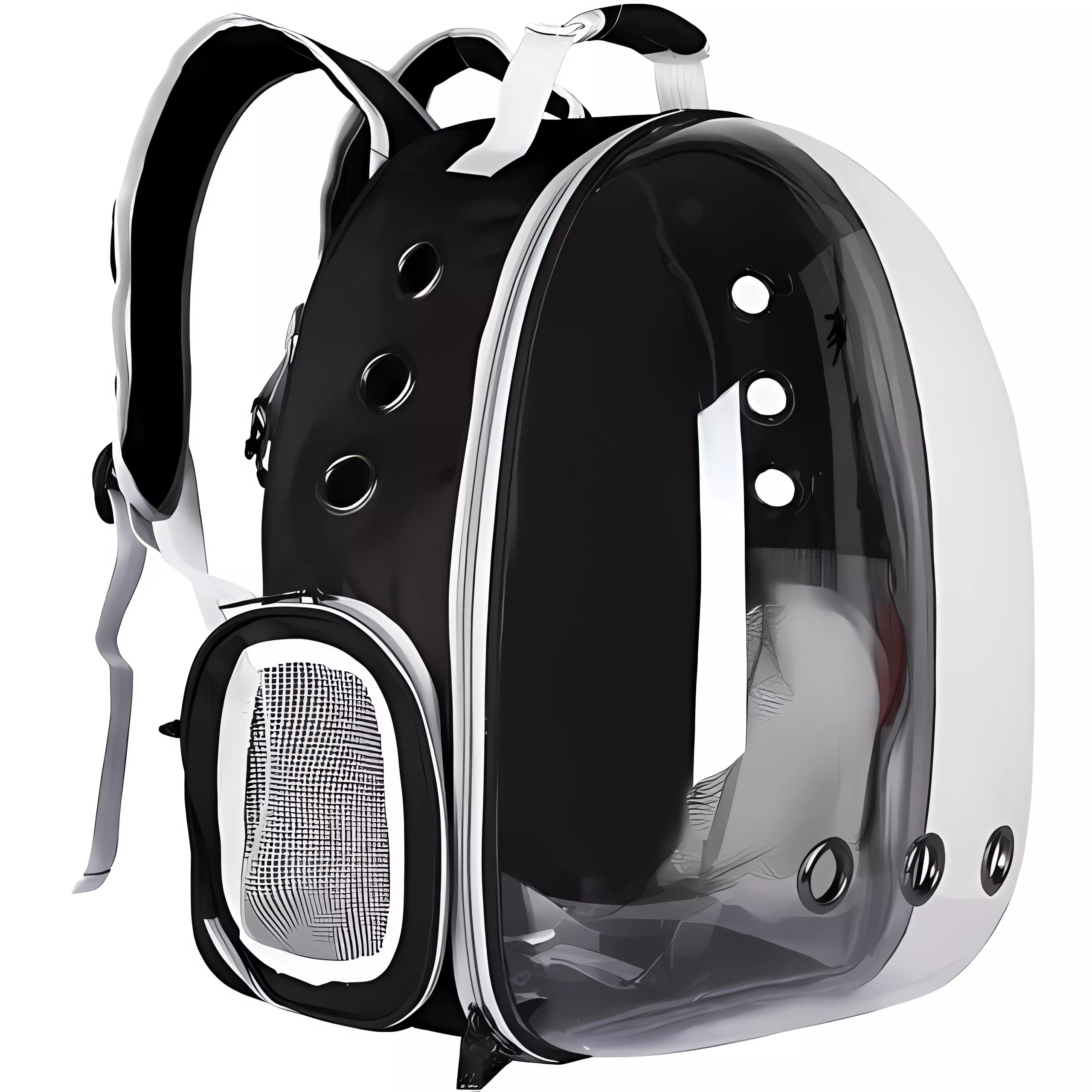 Levně Purlov 23309 Přepravní batoh pro psy a kočky černý