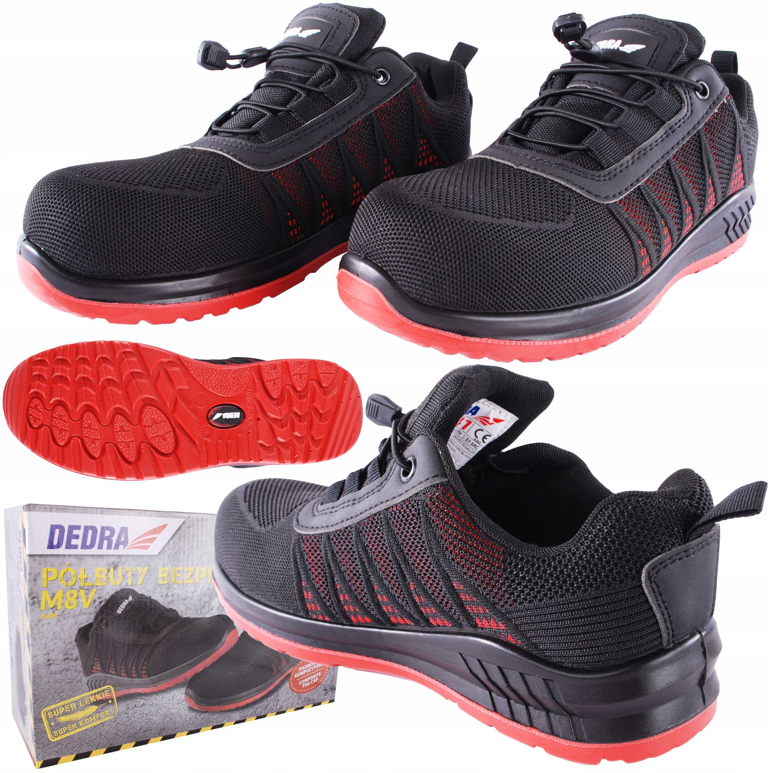 OBUWIE ROBOCZE PÓŁBUTY DEDRA M8 ROZMIAR 46 Rodzaj buta półbuty