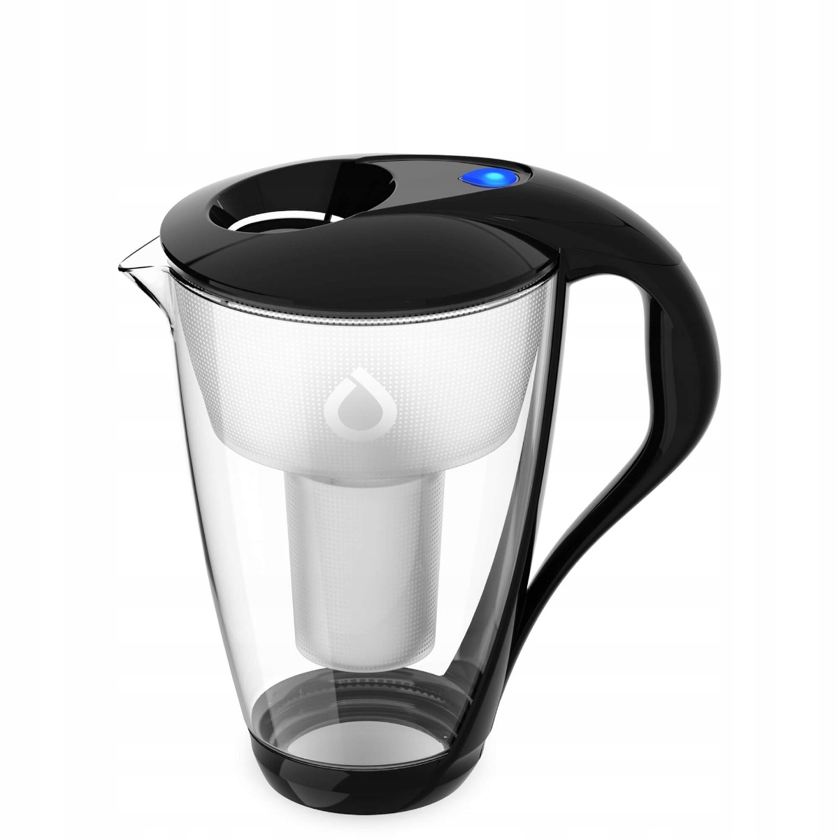 Szklany dzbanek filtrujący Dafi Crystal Led 2 l grafitowy Classic