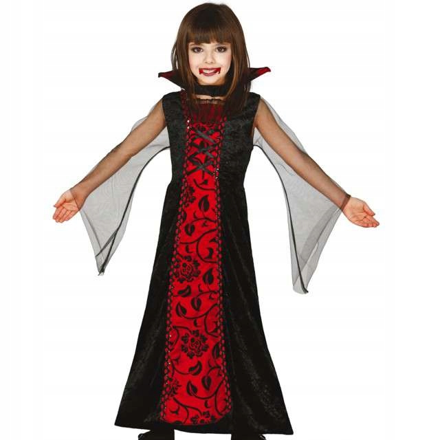 STRÓJ wampirzyca KOSTIUM na bal WAMPIR 5-6 lat