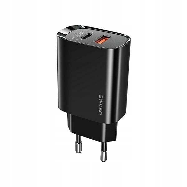 Usams Ładowarka sieciowa 1xUSB-C+1xUSB T35 20W PD3.0 QC3.0 Fast charging
