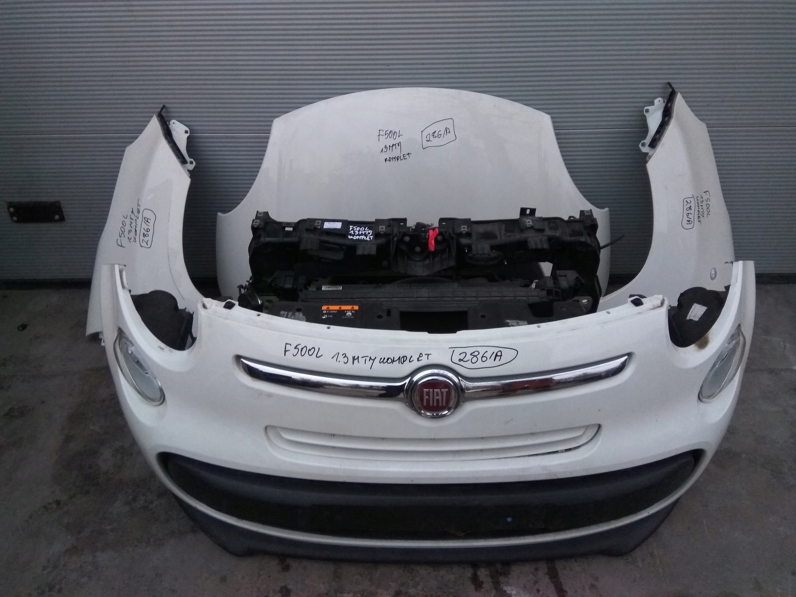 FIAT 500 L PRZÓD MASKA CHŁODNICE ZDERZAK 1.3 M-JET
