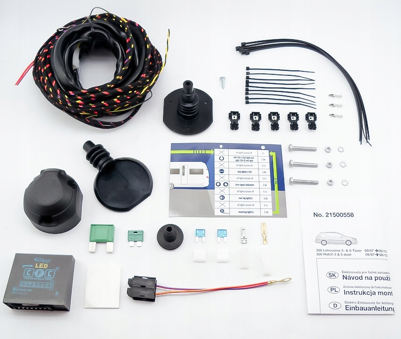 Wiązka dedykowana haka 13-pin do Citroen Berlingo od 05.2008-08.2018 Stan opakowania oryginalne