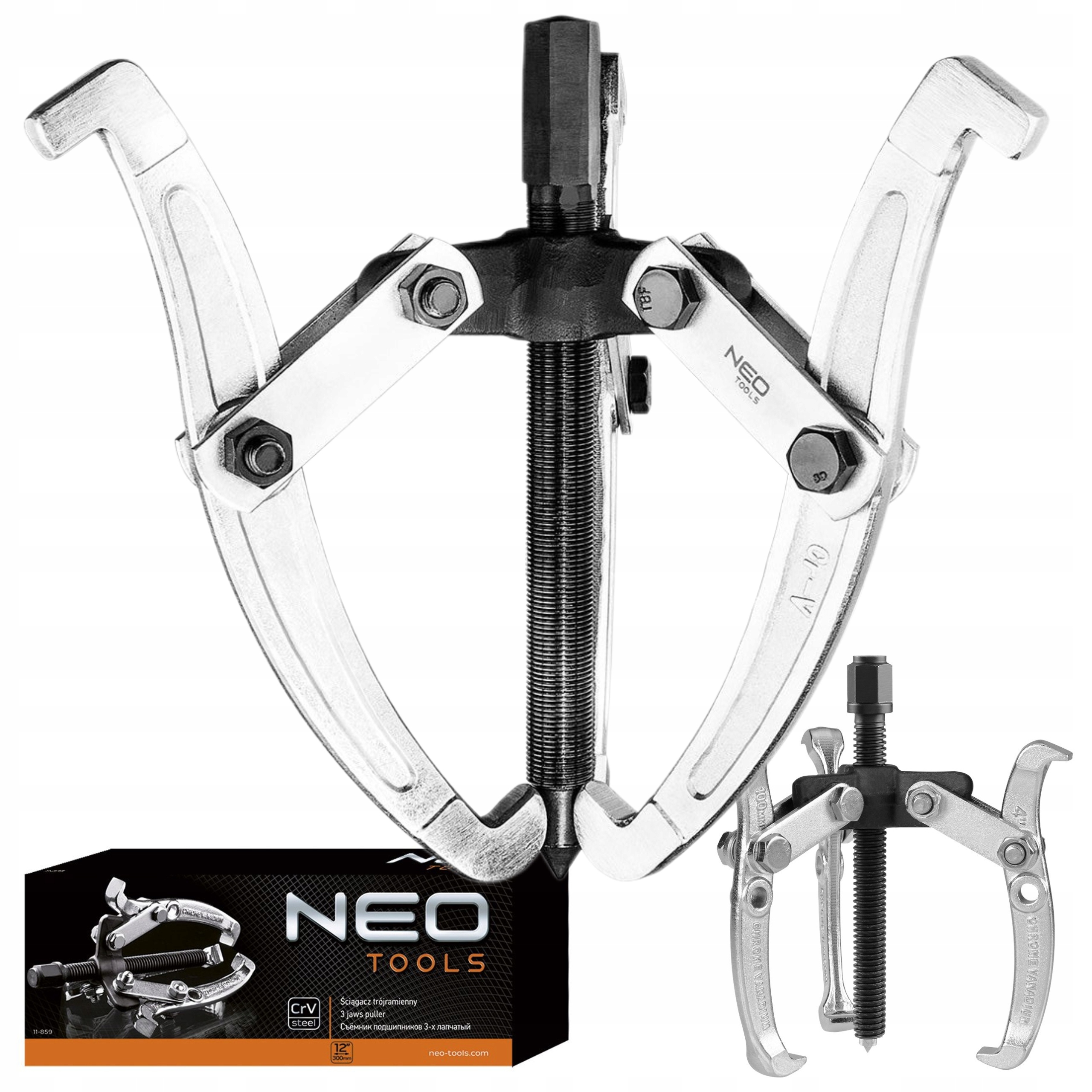 Neo Sťahovák Trojramenný 12'' 300 mm Ložiská Z Chromovo-vanádiovej Ocele 11-859