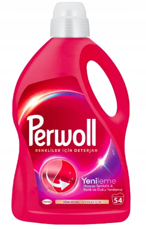 PERWOLL PŁYN DO PRANIA KOLOROWYCH TKANIN 2,97L 54 PRANIA