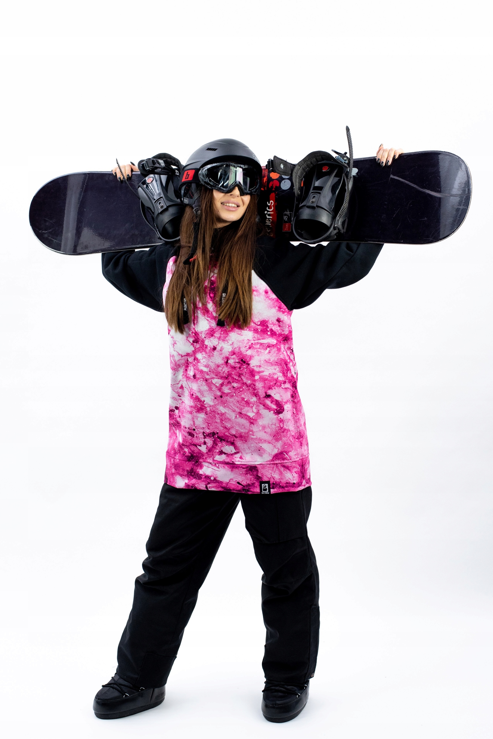 Damska Bluza Snowboardowa Marble Pink XL