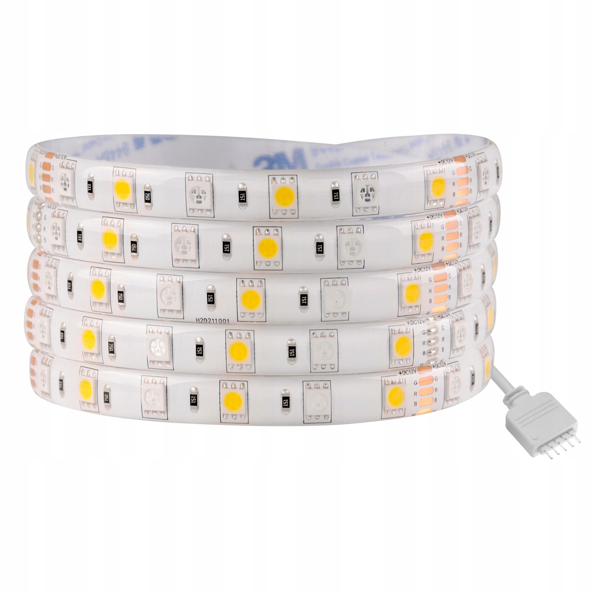 Led pásek 12V 5 m Rgb Rgbw neutrální do koupelny na zeď Polux