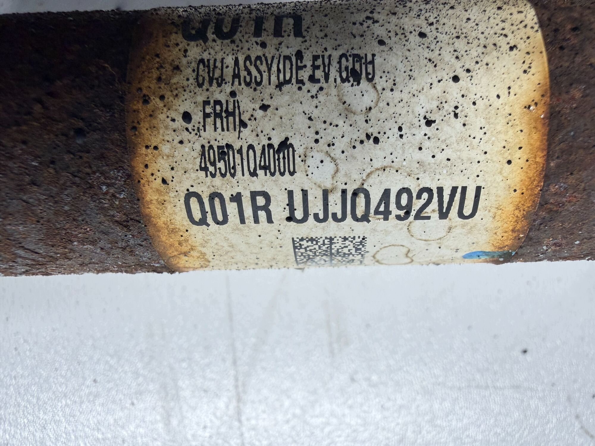 semi-axis right KIA NIRO EV 49501-Q4000 2017-2022
