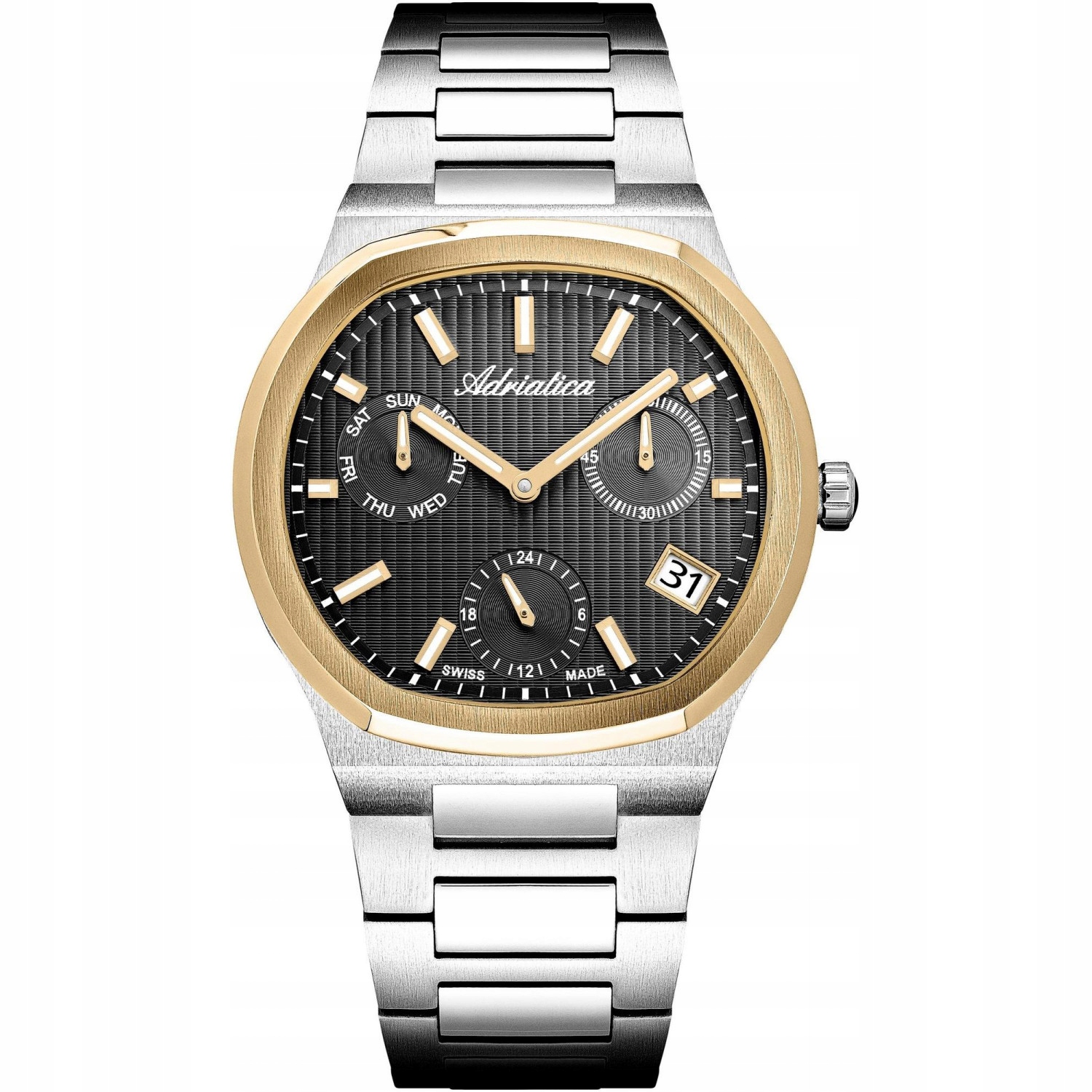 Pánské Hodinky Adriatica A8349.2116QF stříbrný náramek