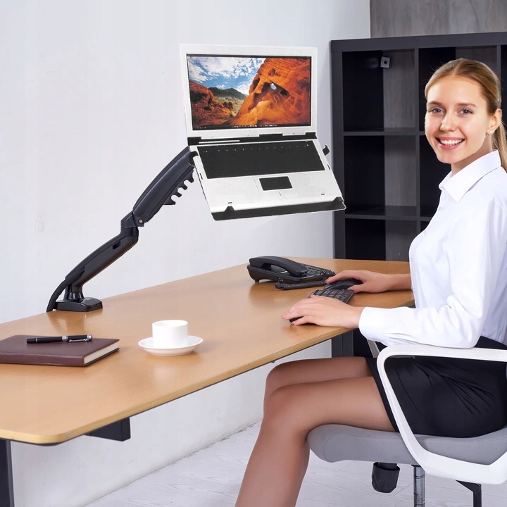 UCHWYT do MONITORA i pod LAPTOPA podstawka półka Typ Obrotowy Uchylny