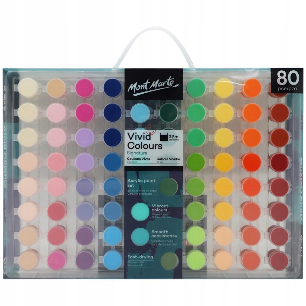 Sada akrylů Vivid Colors Mont Marte 80x3,5ML