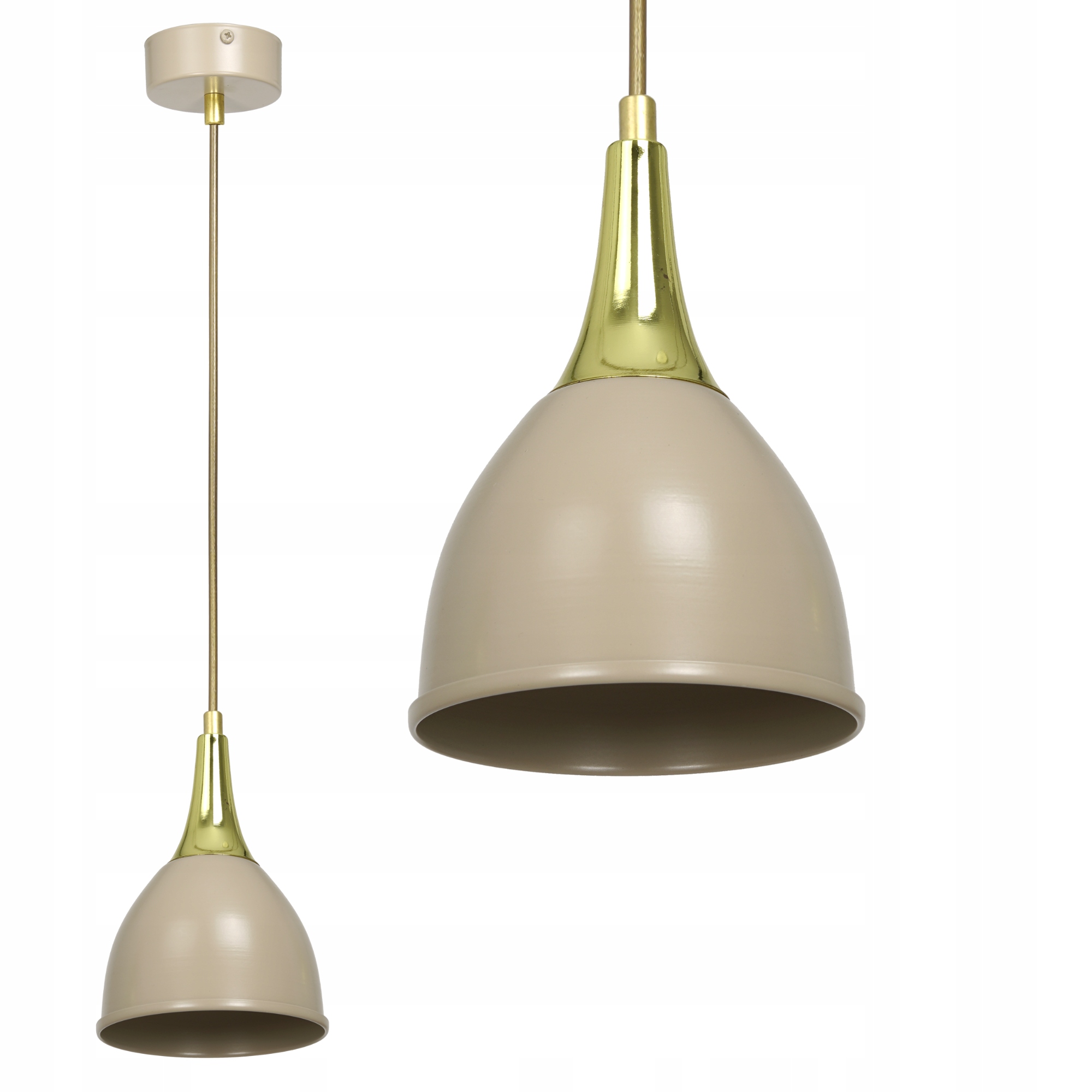 Závěsné Stropní Svítidlo Kov 1-BOD E27 Loft Kašmír Zlatý Nad Ostrovem Polsko