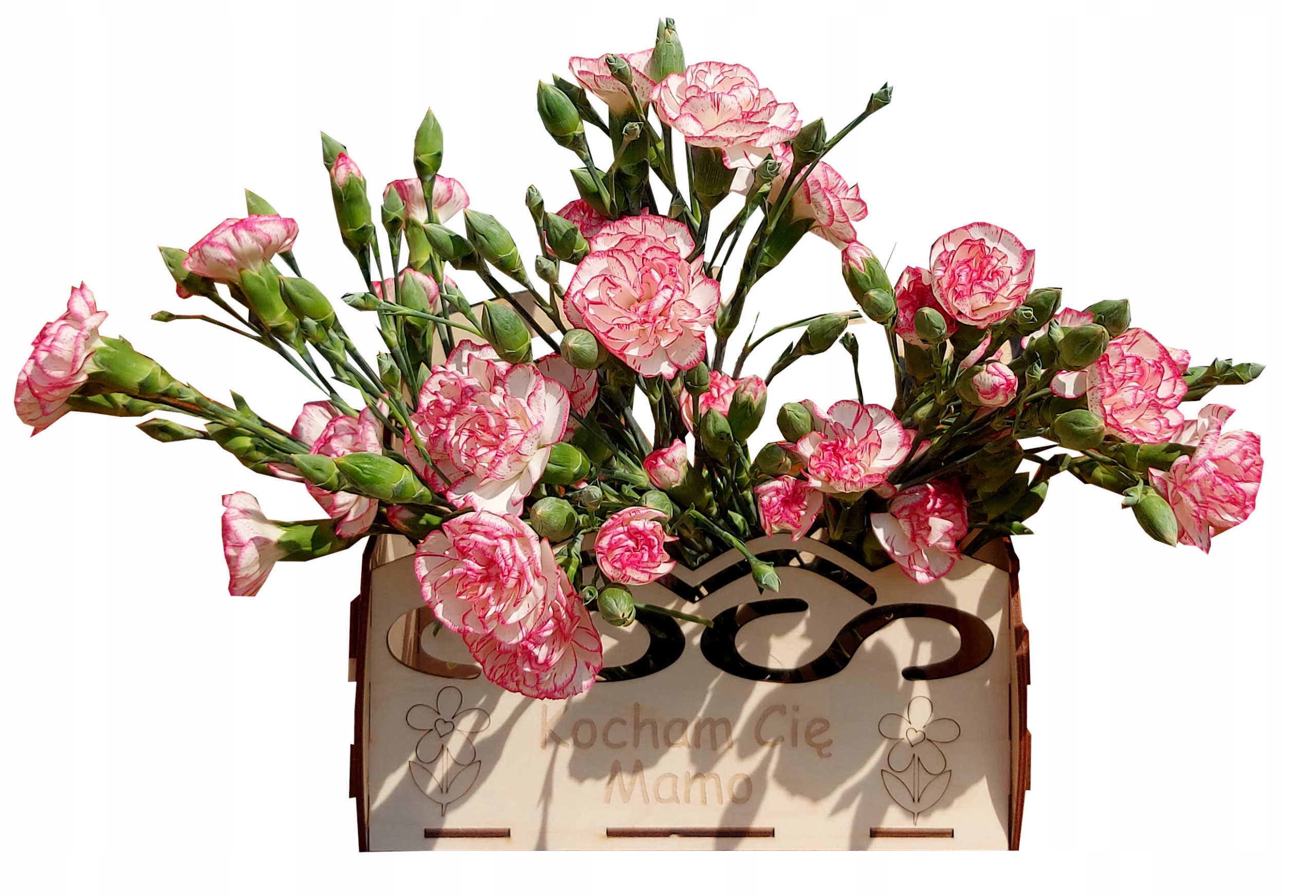 DREWNIANA DONICZKA koszyk nosidło na DZIEŃ BABCI Marka AGDIGNARSKI