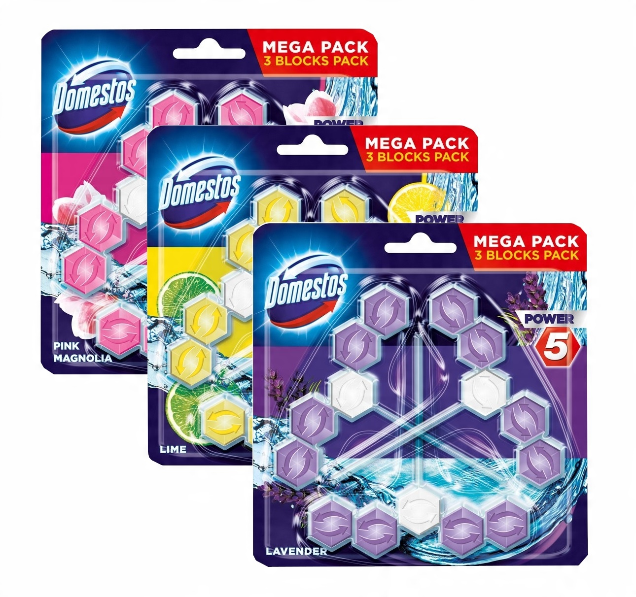 

Domestos Power 5 Kostka zawieszka do Wc MIX 9 szt