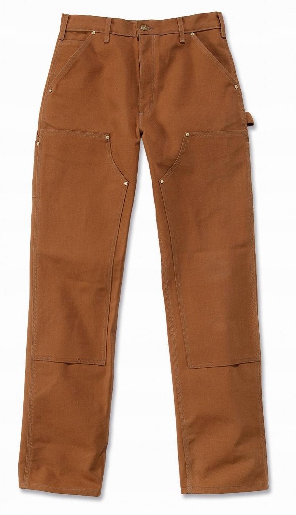 Kalhoty Carhartt Firm Duck Double Front Work Brown