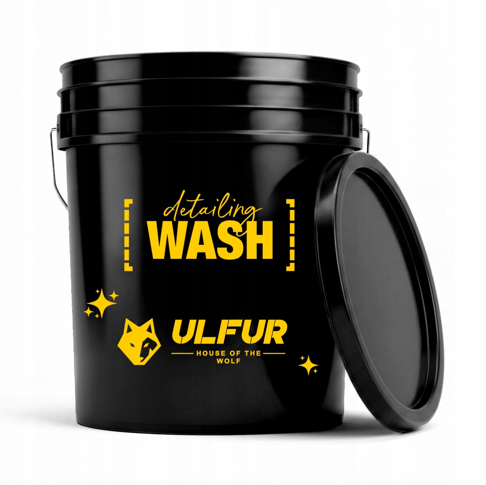Wiadro Detailingowe do Mycia Samochodu Auta Detailing Wash 20L Czarne Ulfur