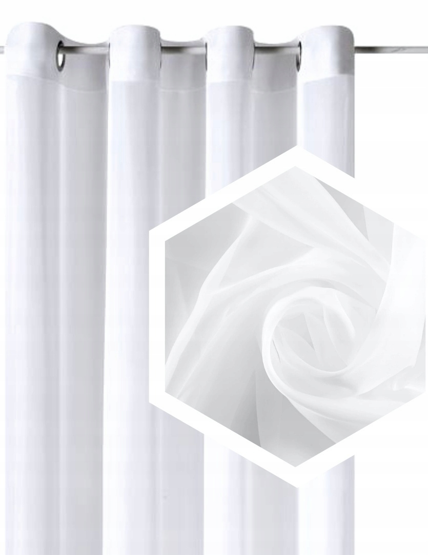 

Firana Woal Zasłona Gotowa Na Przelotkach 145X230