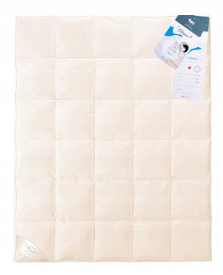 Přikrývka 160x200 cm 100% pere husí peří Celoroční Polsko