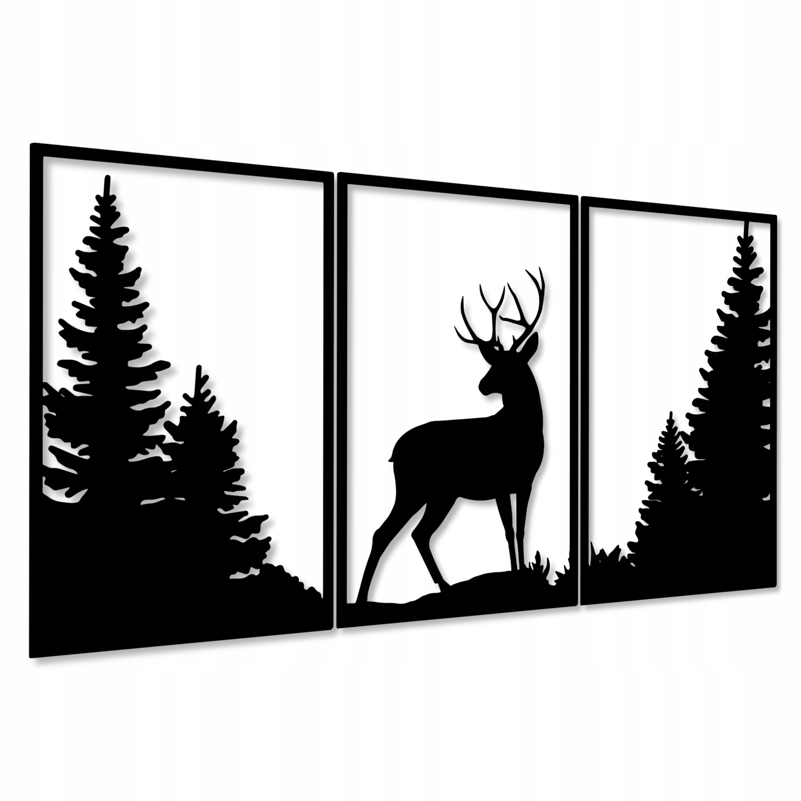 

Dekoracja Ścienna Jeleń 120 cm Panele Z Drewna 3d