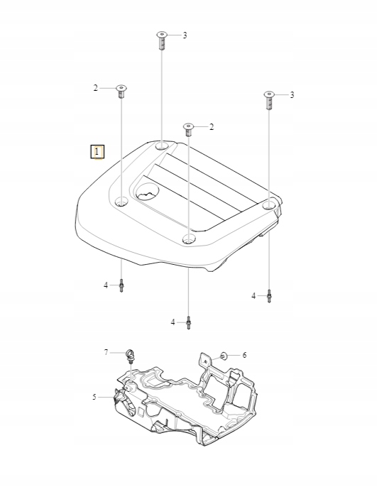 Volvo XC40 horní krytka motoru B420TX Oe