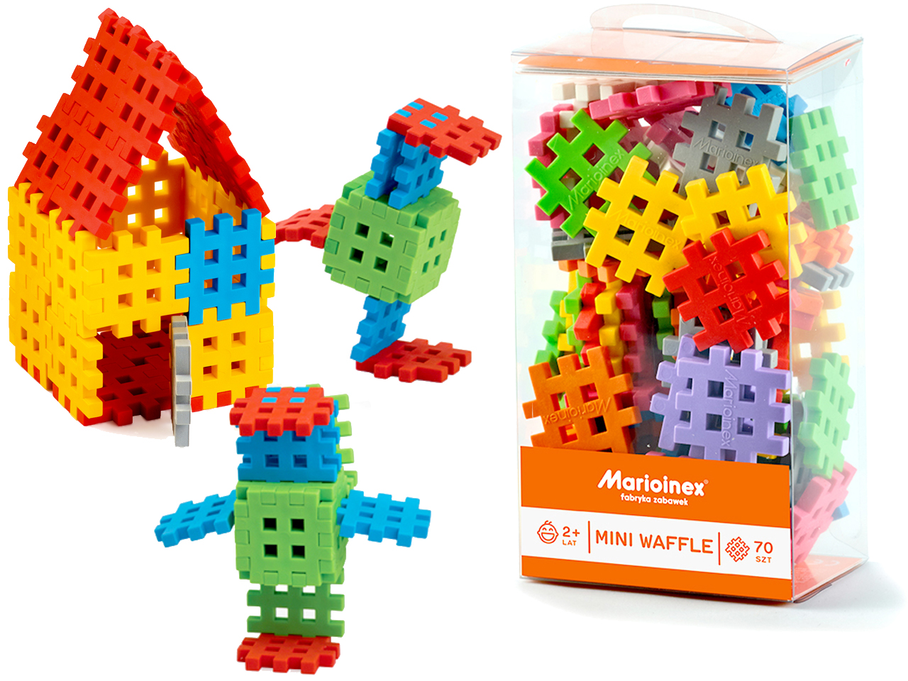 

Marioinex Mini Wafle Klocki Konstrukcyjne 70 el