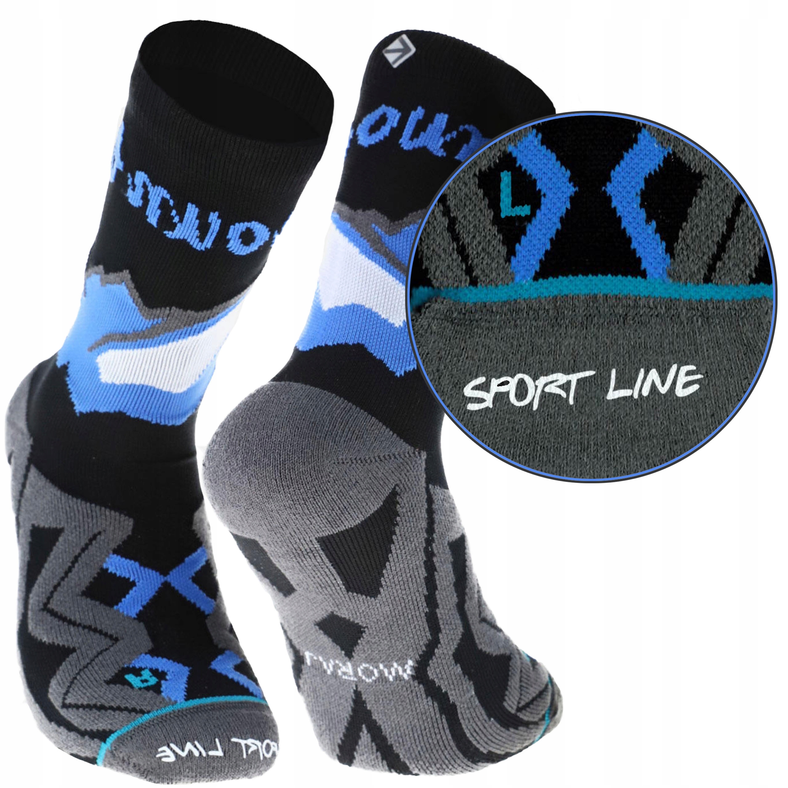 

Moraj Skarpety Sportowe Bezszwowe 001 Black 43-45