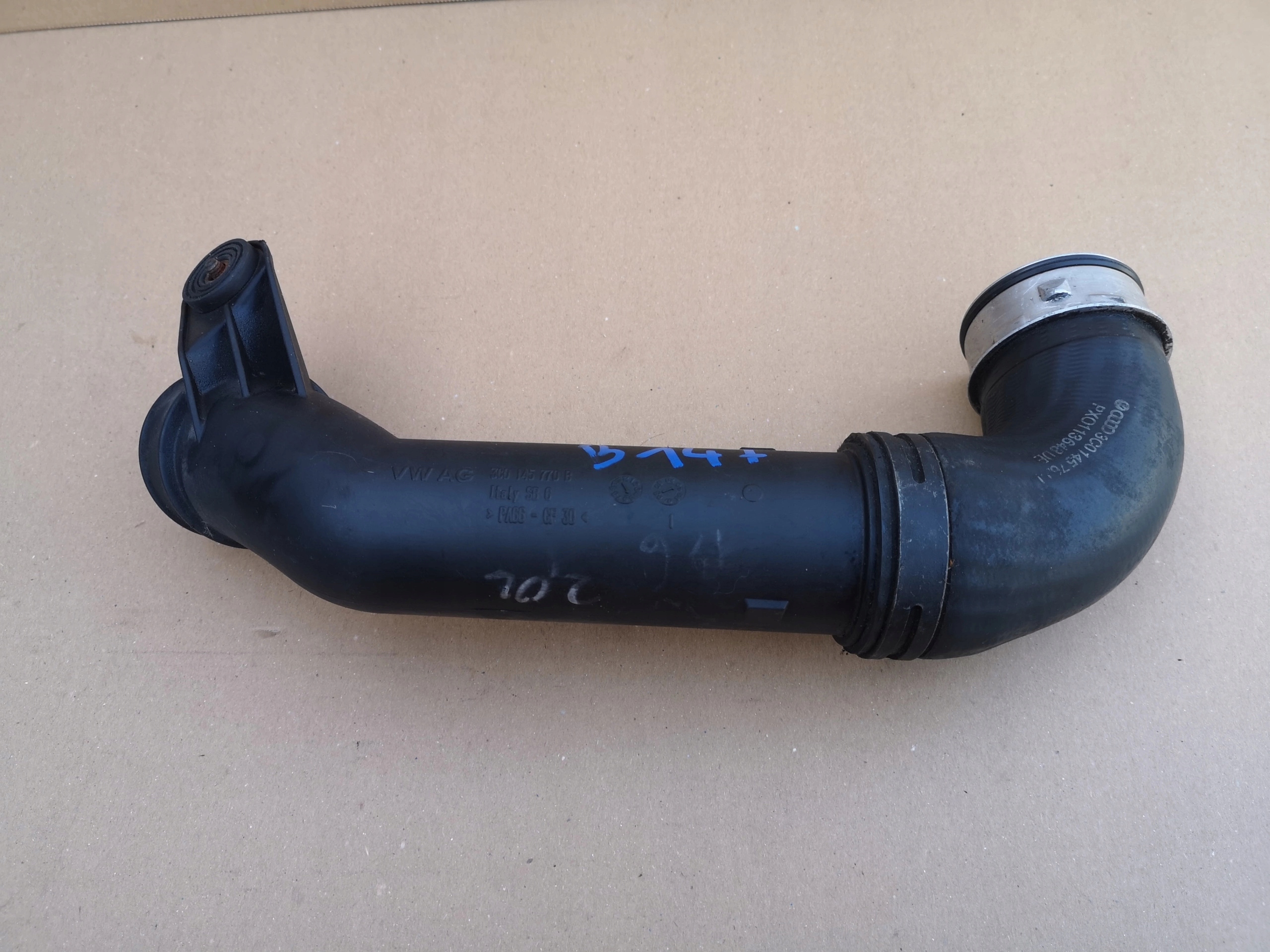 VW RURA WĄŻ INTERCOOLERA 3C0145770B 3C0145762J