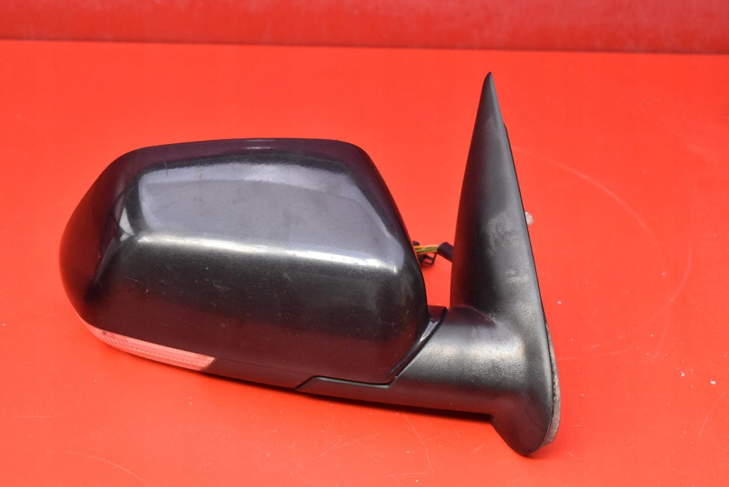 mirror right black, EU 014245 SKODA OCTAVIA 2 II 04-08 6 PIN