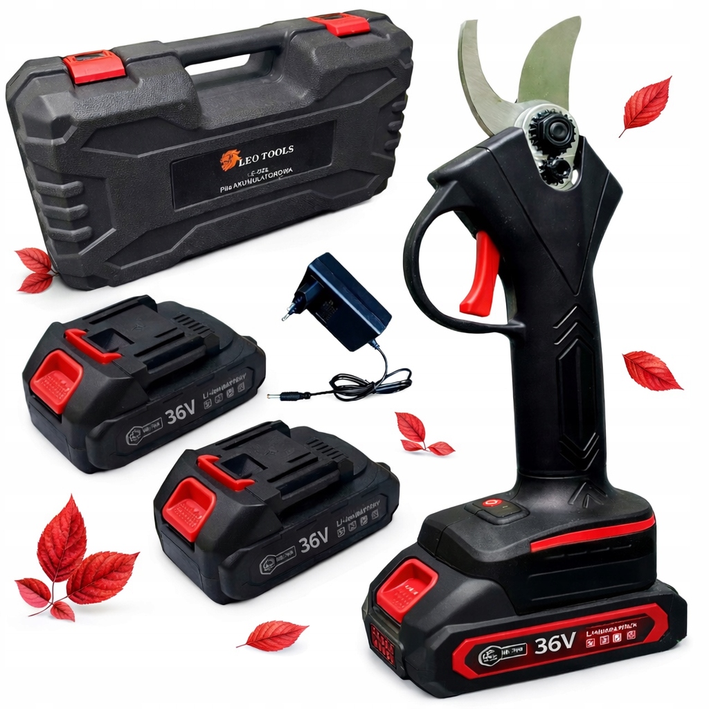 Sekator Akumulatorowy Elektryczny 30mm 2X36V Akumulator Leo
